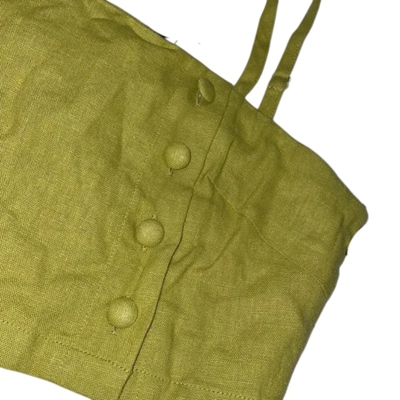 Forever 21 Co-Ord Two Piece Set Crop Top + Midi Skirt w/ Side Buttons - Large - Picture 3 of 5